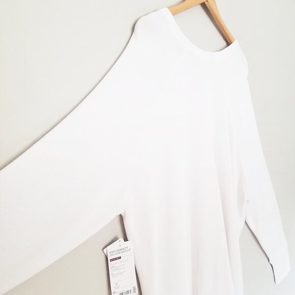 NEW Athleta High Serenity Criss Cross Sweatshirt Plus 2X Serene Mindset White - Picture 12 of 16